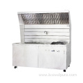 All-In-One Kitchen Exhaust Hood with cooking pot